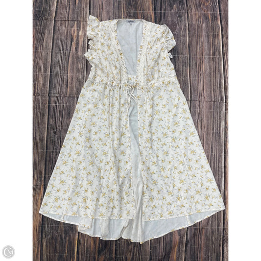 Cardigan By Clothes Mentor In White, Size: L