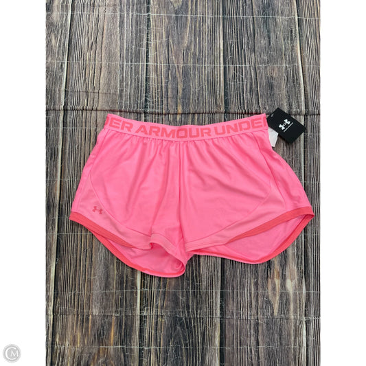 Athletic Shorts By Under Armour In Pink, Size: L