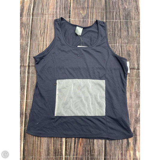 Athletic Tank Top By Nike Apparel In Blue, Size: L