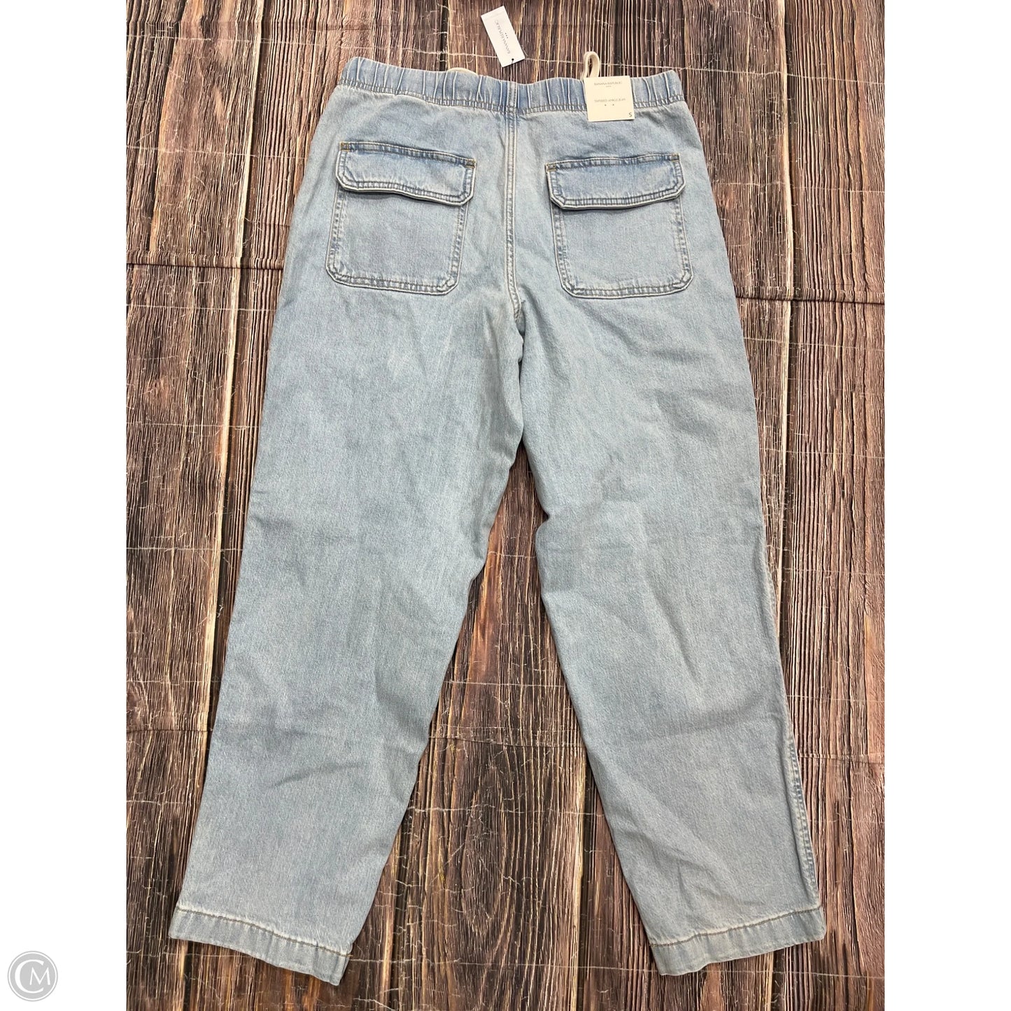 Jeans Straight By Banana Republic In Blue Denim, Size: S
