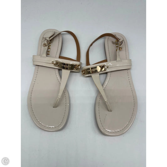 Shoes Designer By Coach In White, Size: 10