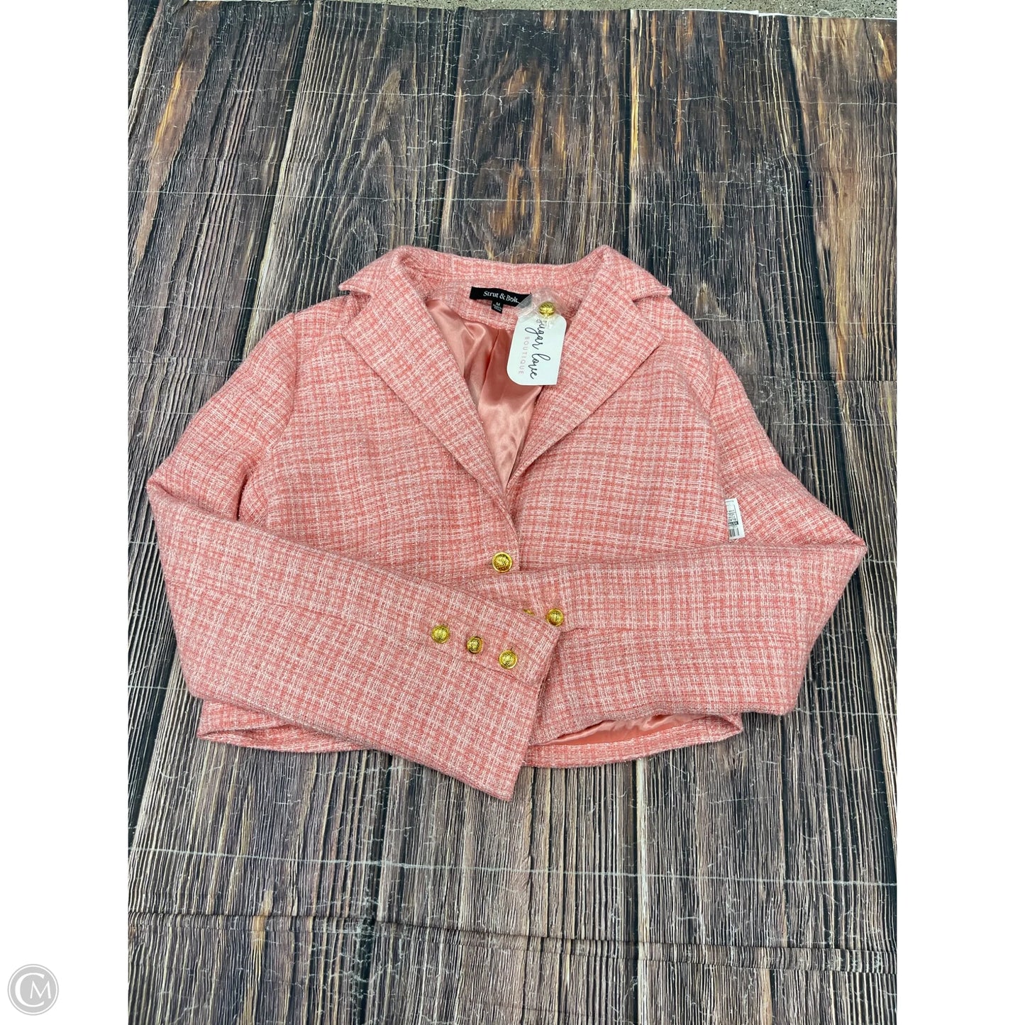 Blazer By Strut & Bolt In Pink, Size: M