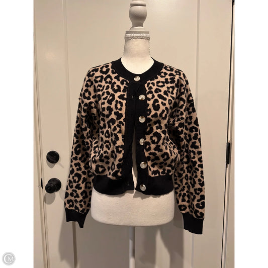 Cardigan By Vici In Animal Print, Size: S