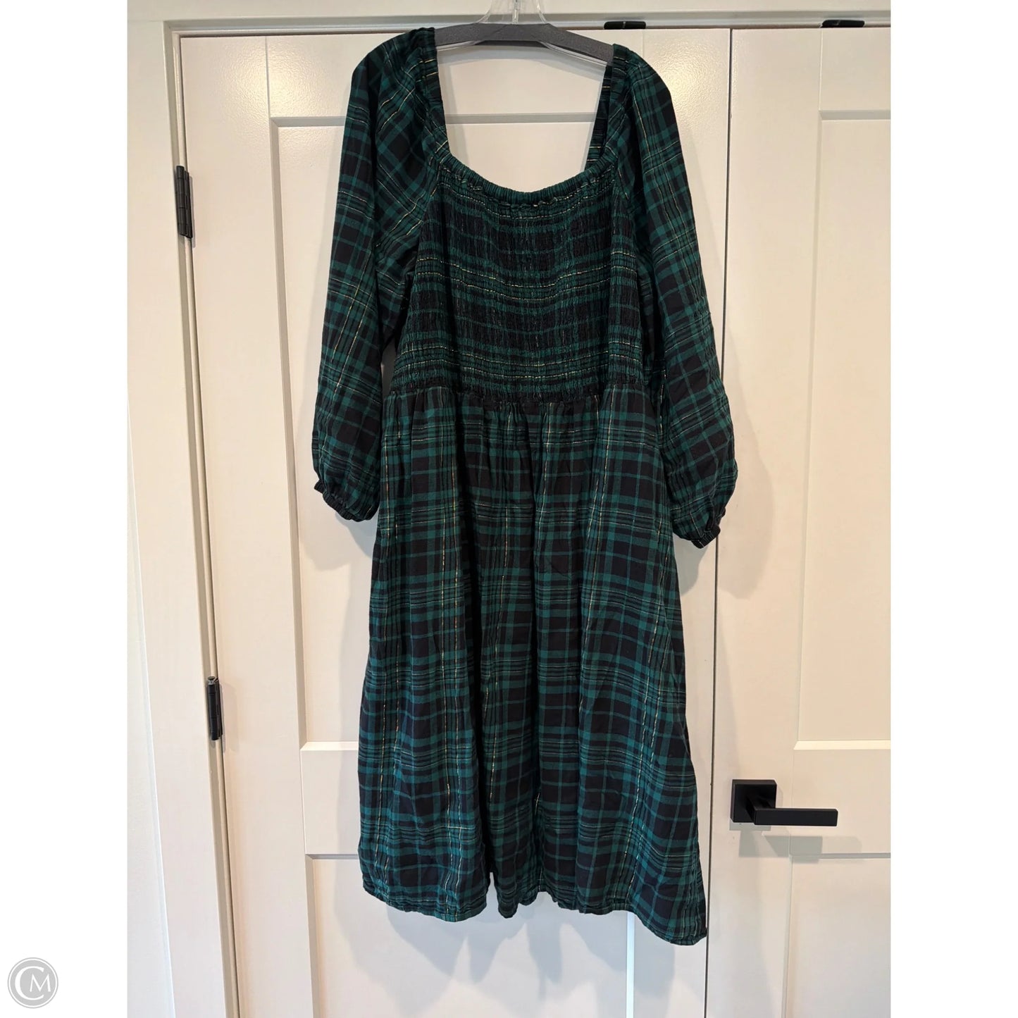 Dress Casual Short By Lane Bryant In Black & Green, Size: 3x