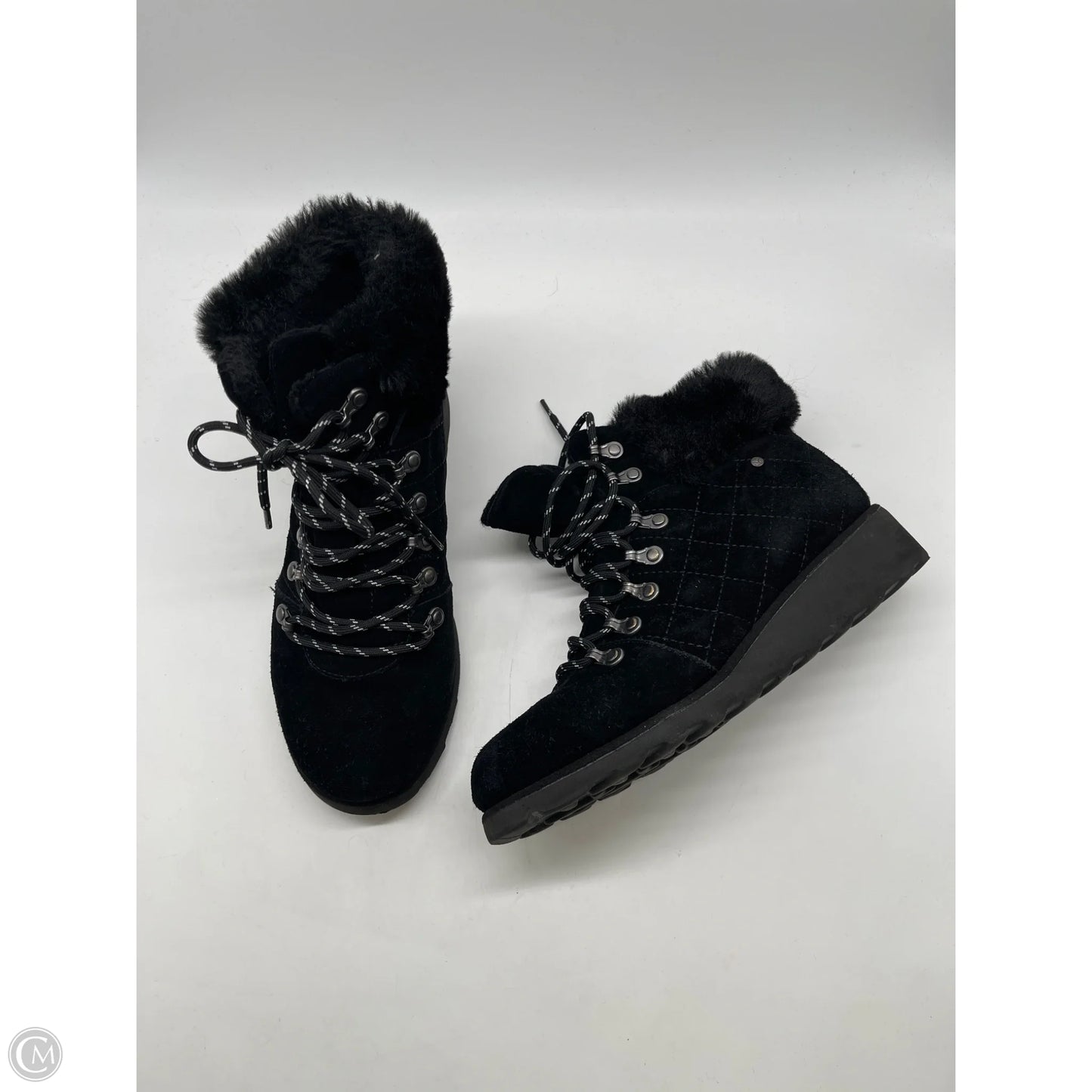 Boots Ankle Flats By Bearpaw In Black, Size: 9