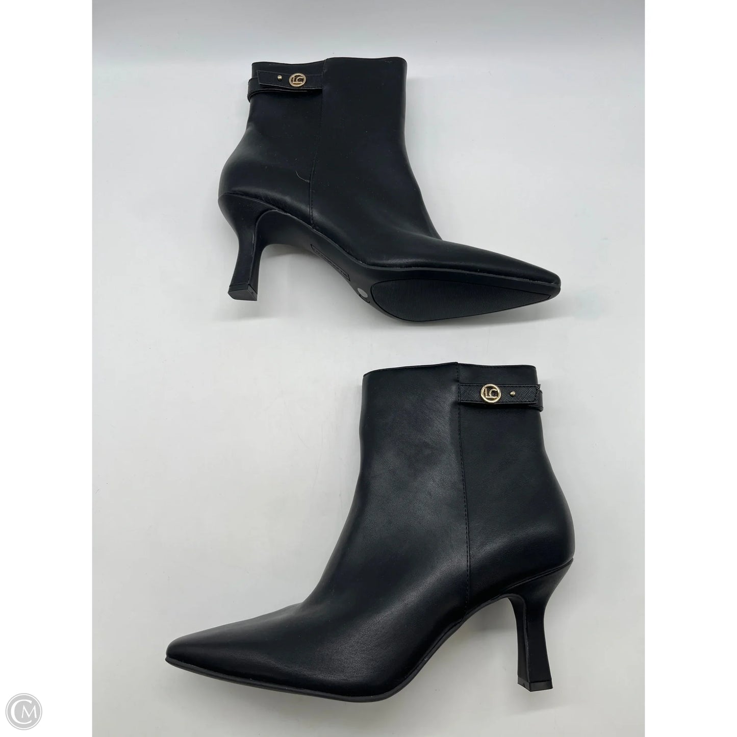 Boots Ankle Heels By Liz Claiborne In Black, Size: 11