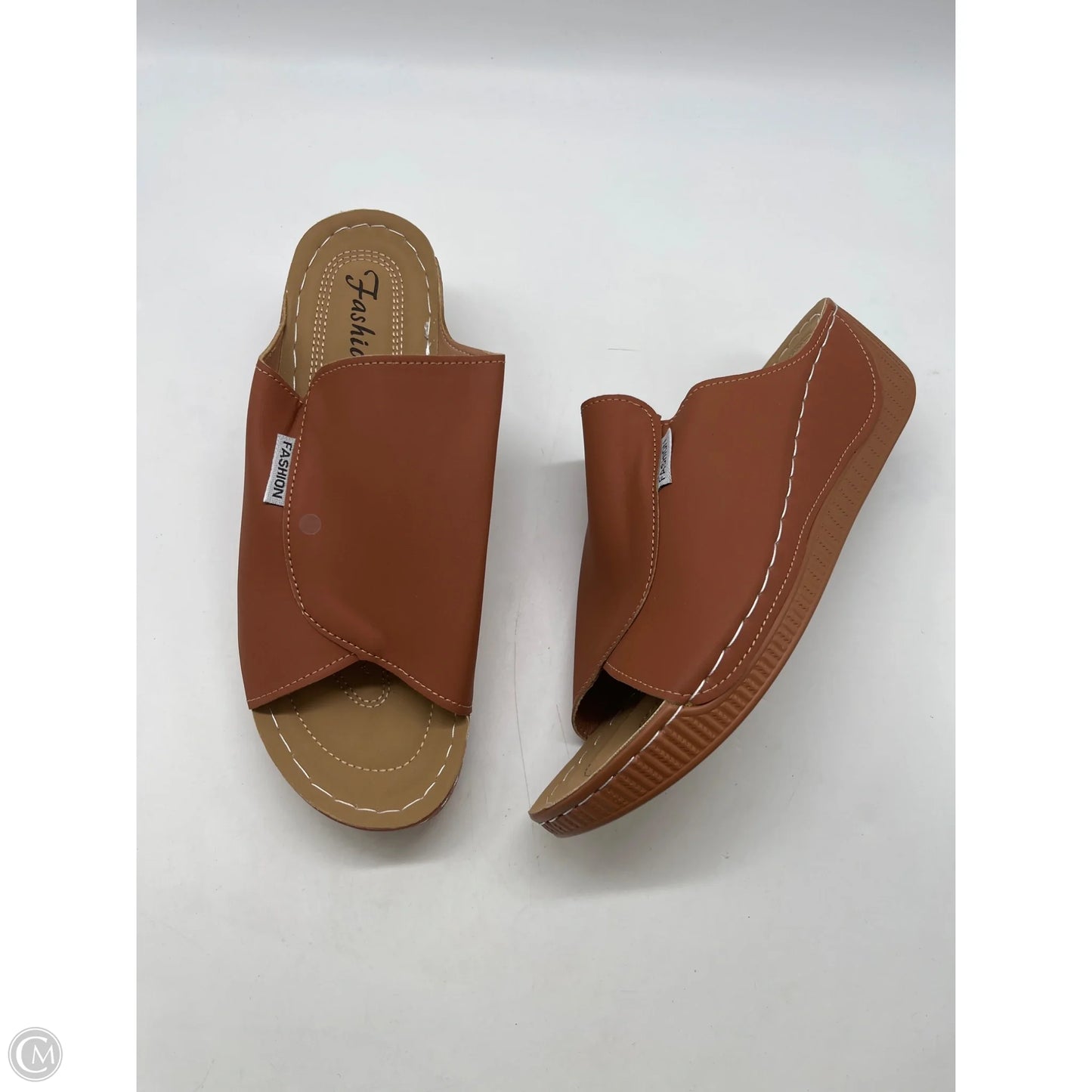 Sandals Flats By Shein In Brown, Size: 11