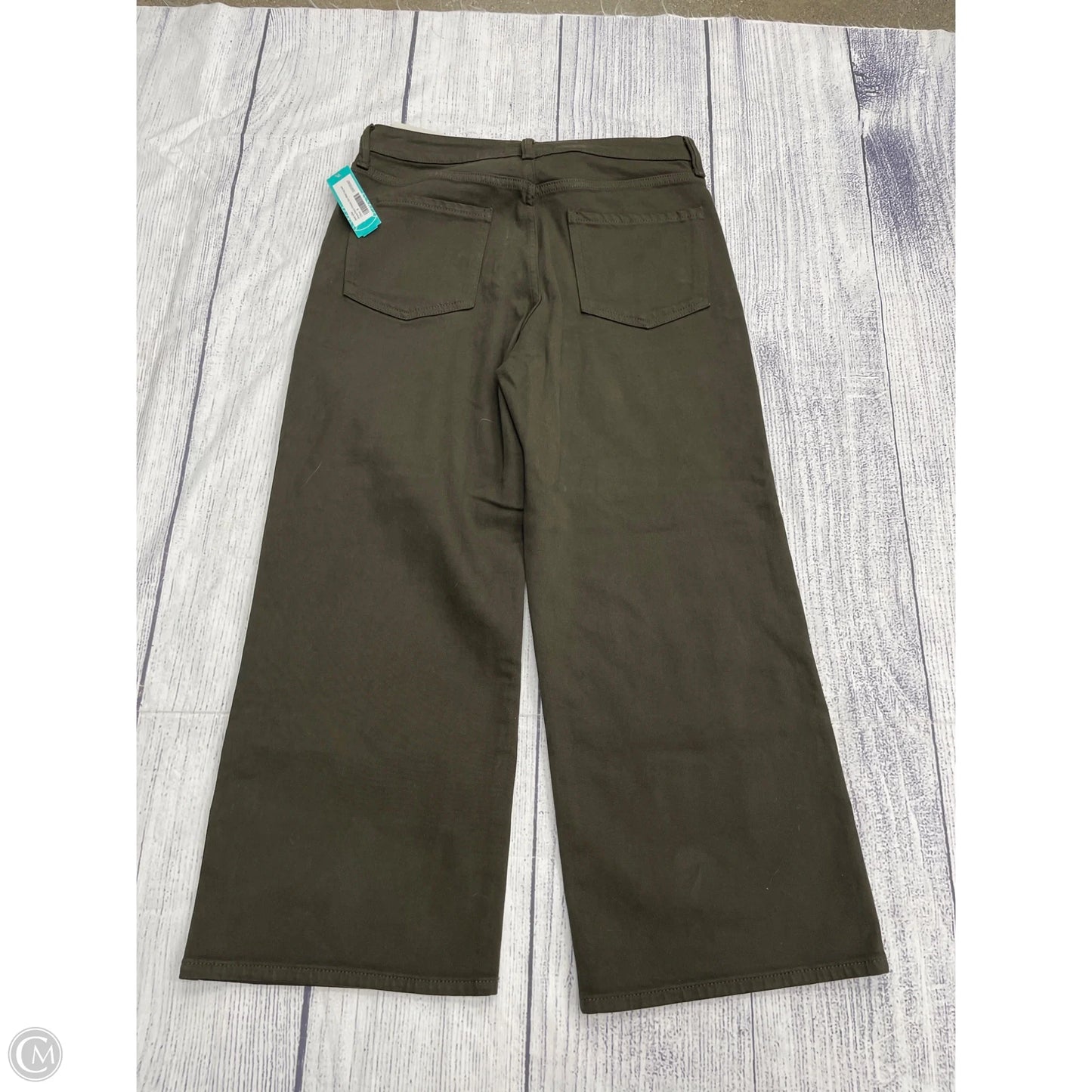 Jeans Wide Leg By Just Usa In Green, Size: 8