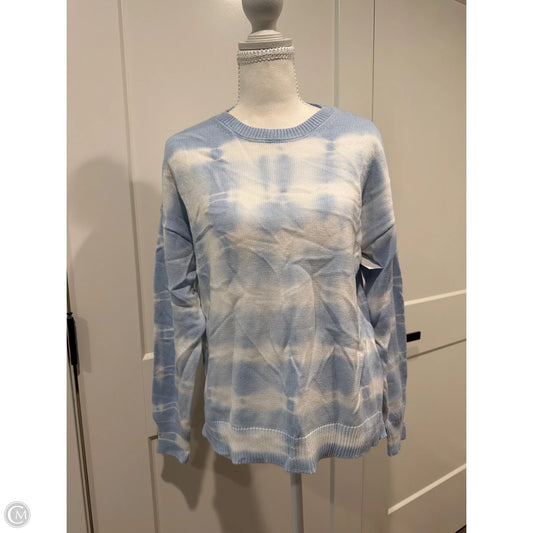 Sweater By Design History In Blue & White, Size: M