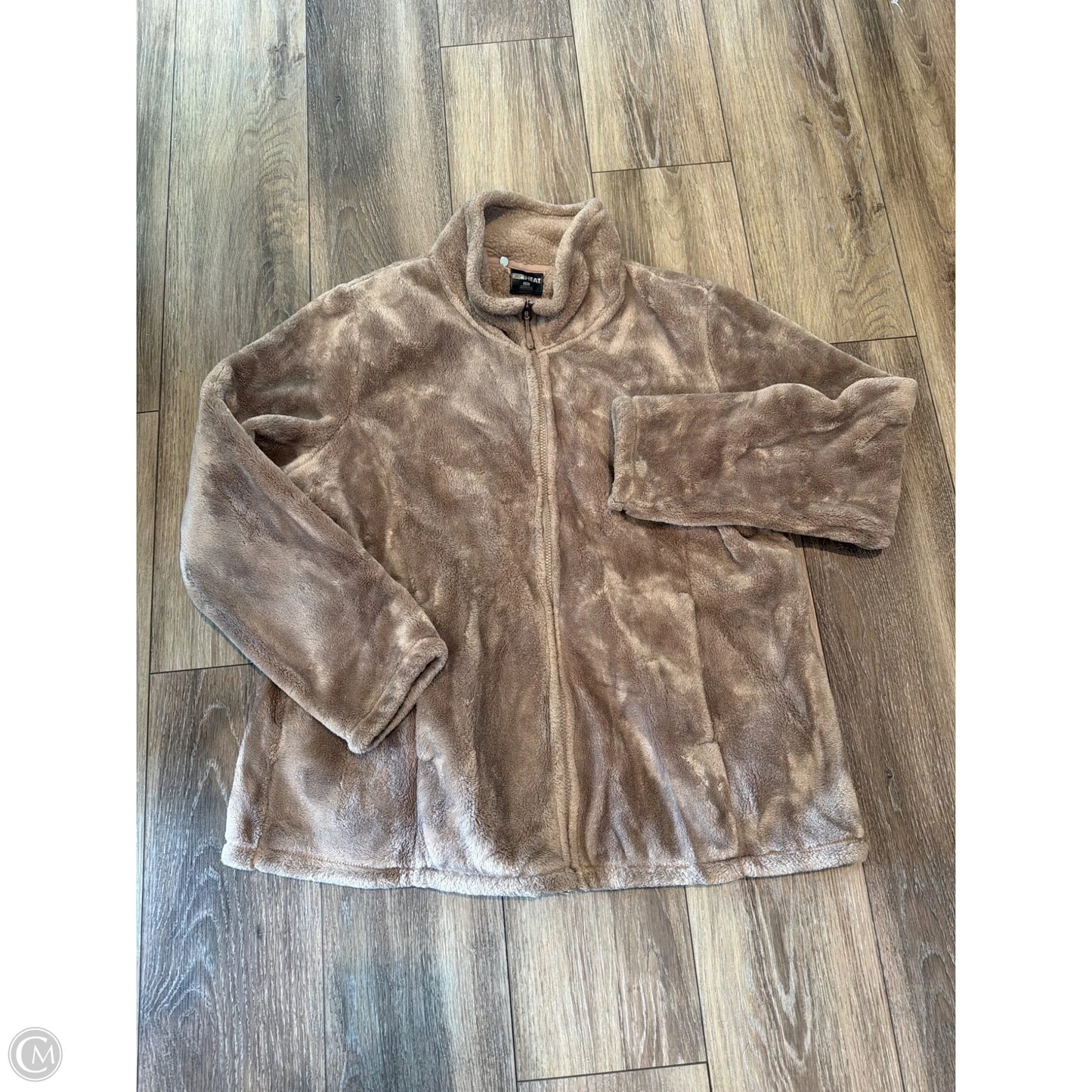 Jacket Fleece By 32 Degrees In Brown, Size: 1x