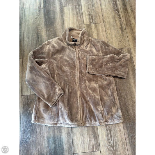 Jacket Fleece By 32 Degrees In Brown, Size: 1x