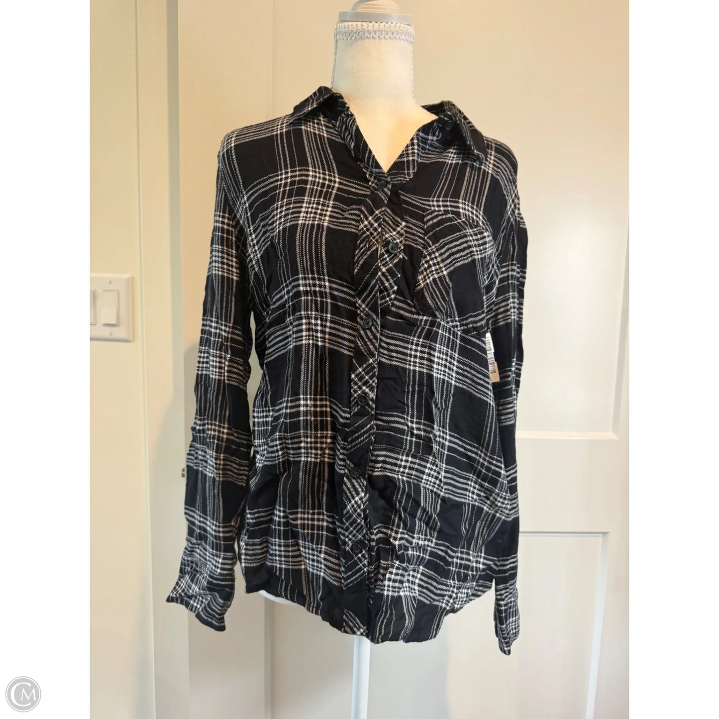 Top Long Sleeve By Beachlunchlounge In Black, Size: Xs