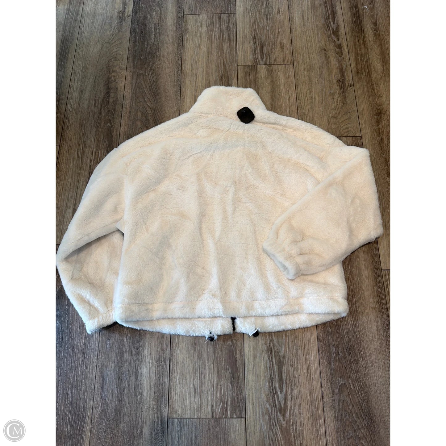 Jacket Faux Fur & Sherpa By Calvin Klein In White, Size: L