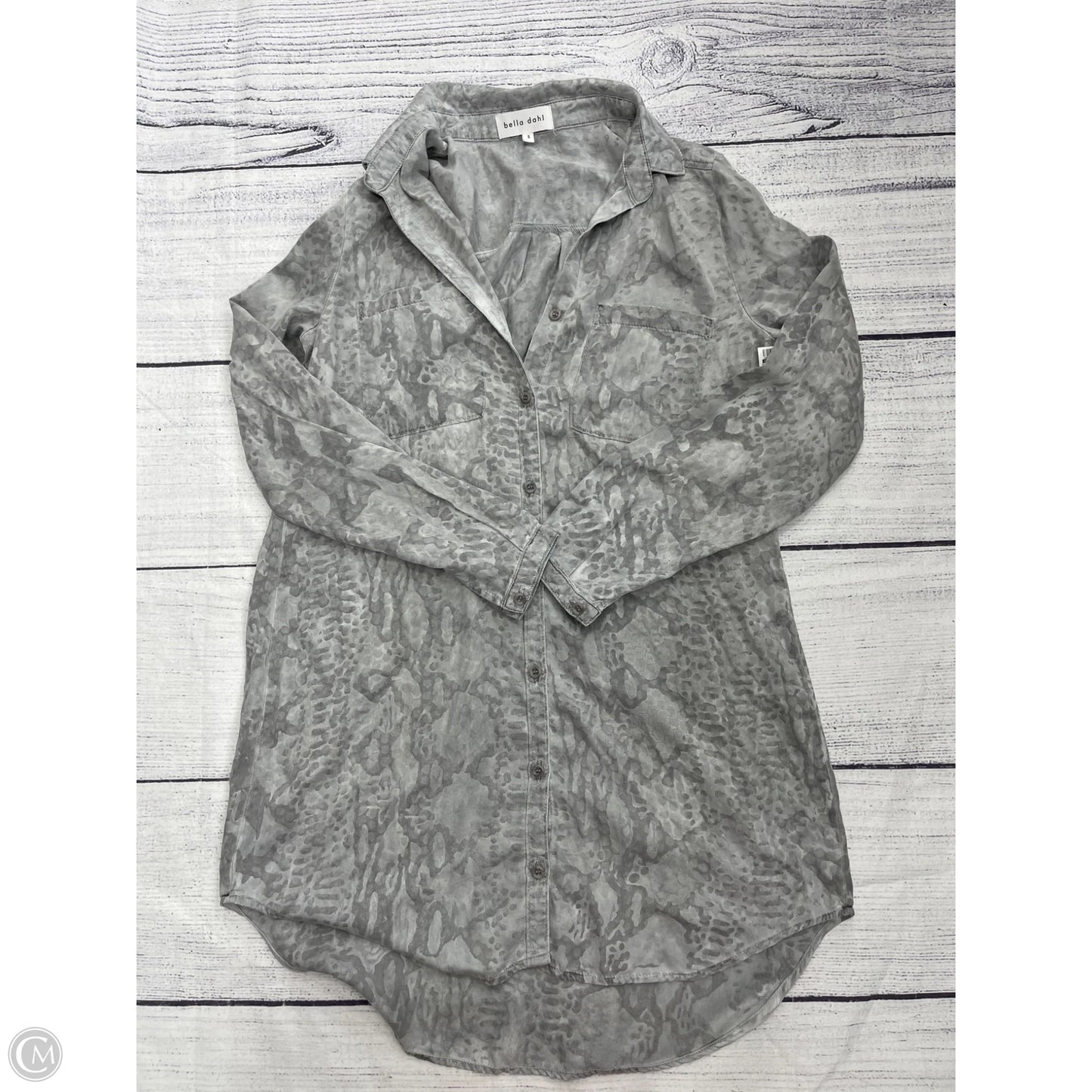 Dress Casual Short By Bella Dahl In Grey, Size: S
