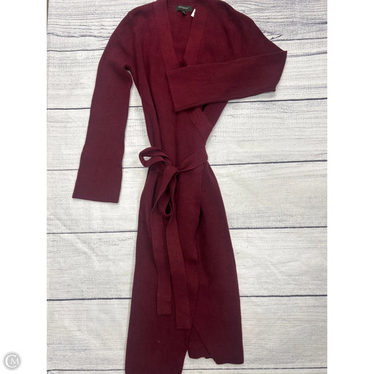 Sweater Cardigan By Banana Republic In Red, Size: S