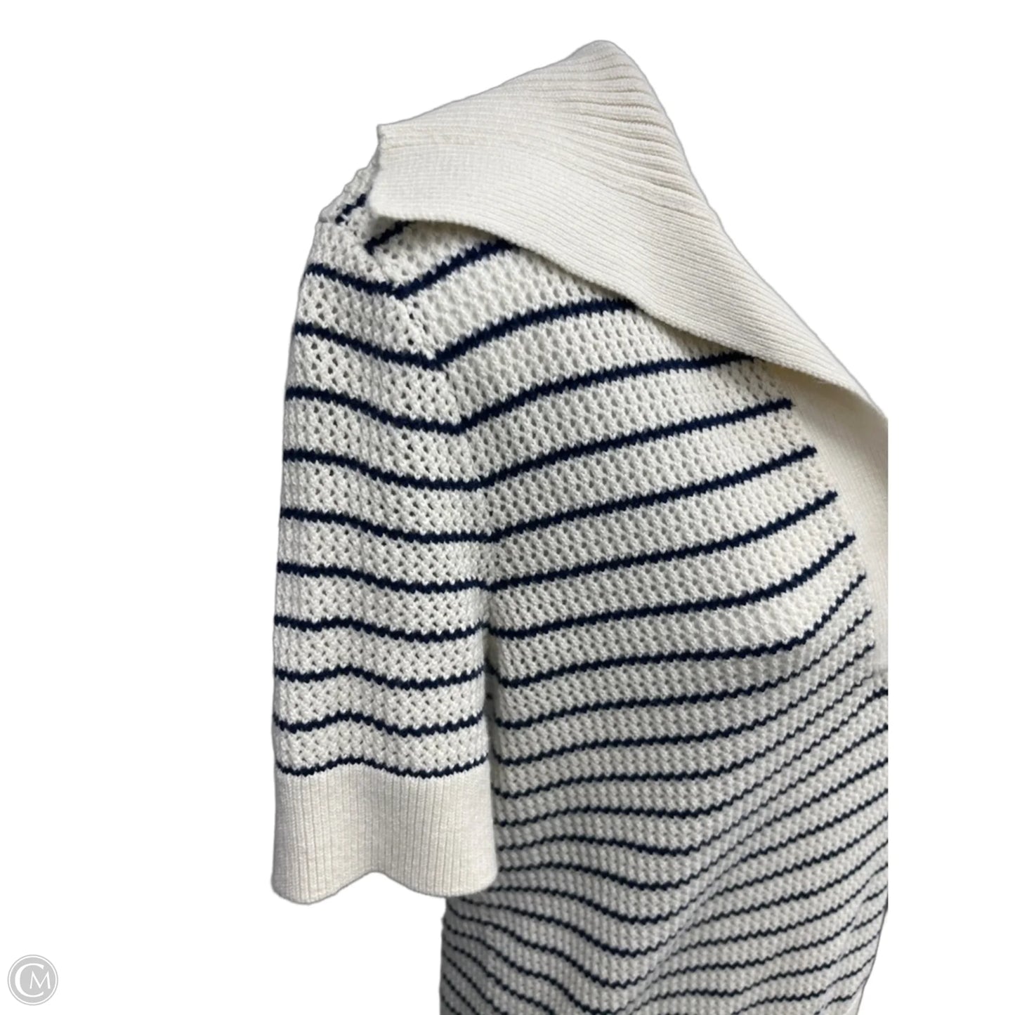 Sweater Short Sleeve By Vineyard Vines In Blue & White, Size: M