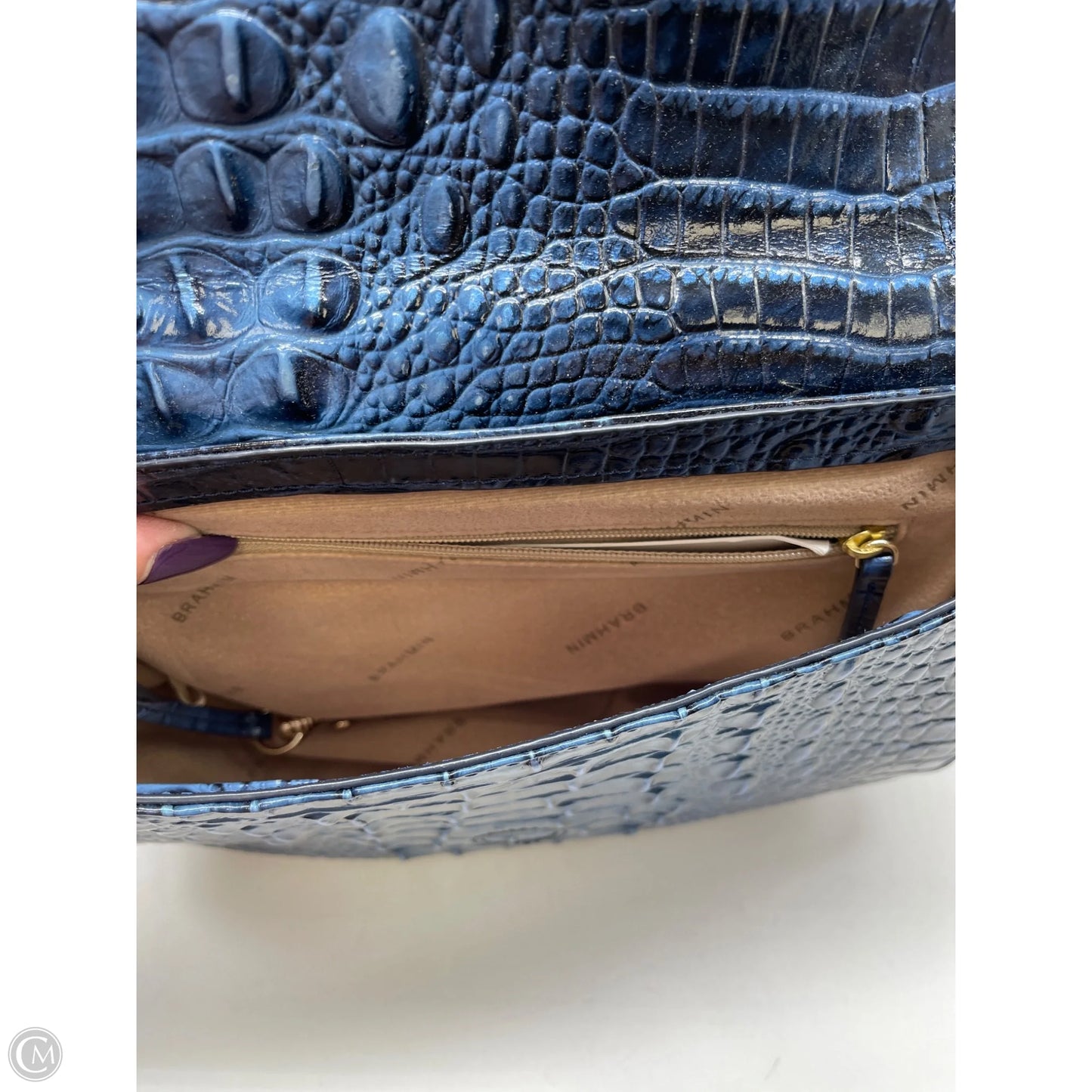 Handbag Designer By Brahmin, Size: Medium