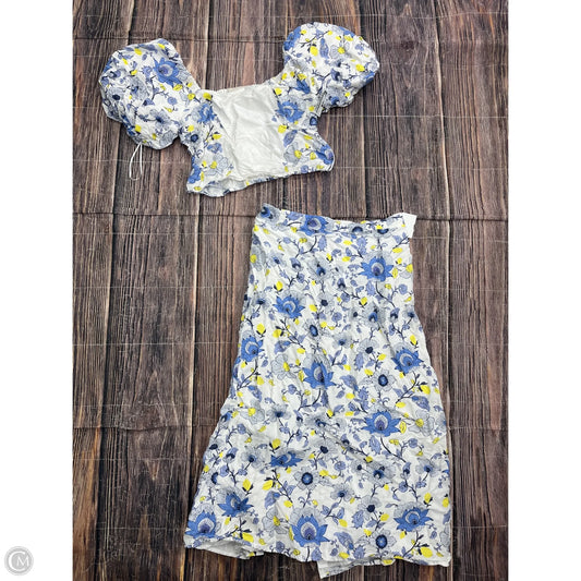 Skirt Set 2pc By Loft In Floral Print, Size: 4