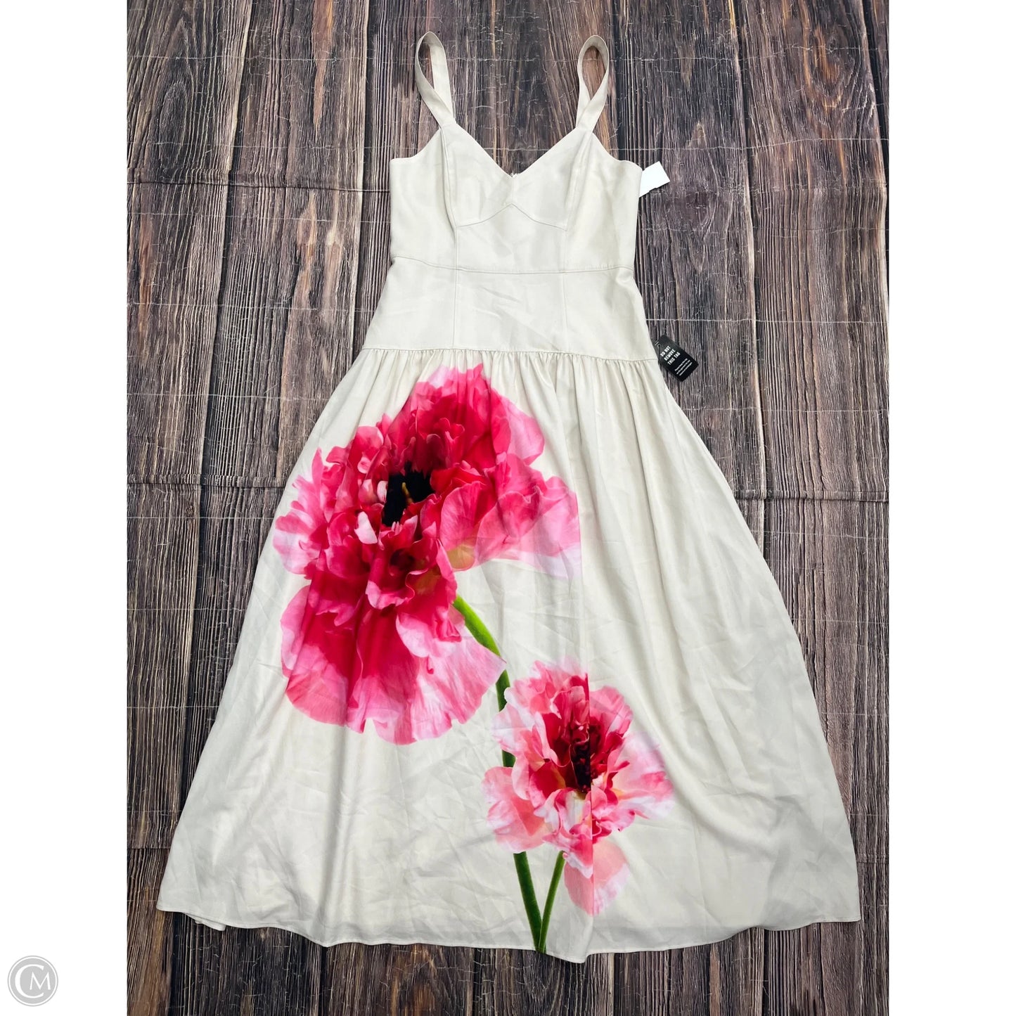 Dress Casual Maxi By Express In Pink & Tan, Size: 6