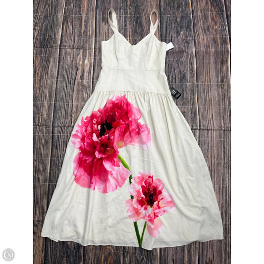 Dress Casual Maxi By Express In Pink & Tan, Size: 6
