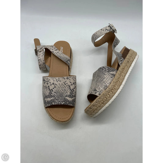 Sandals Heels Platform By Soda In Animal Print, Size: 10