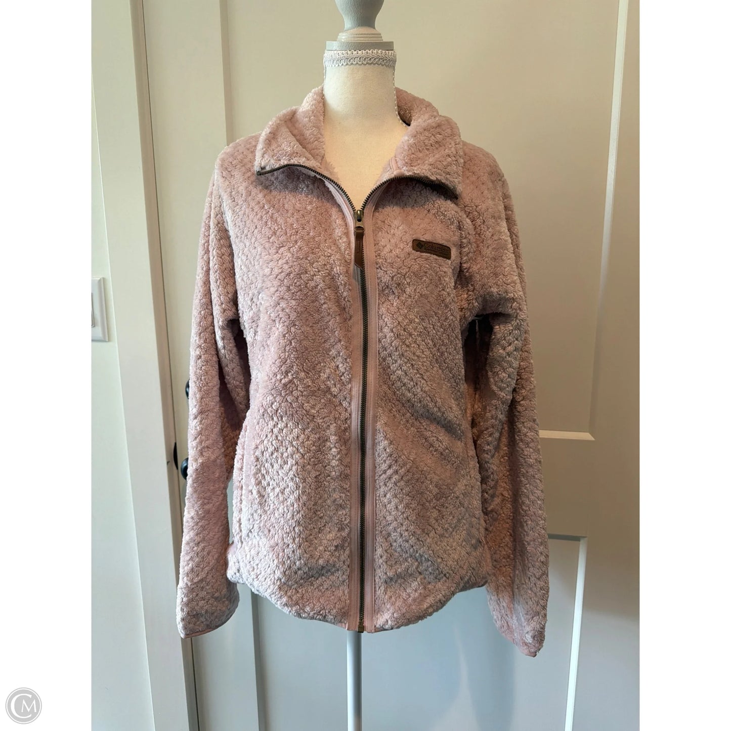 Jacket Fleece By Columbia In Pink, Size: L