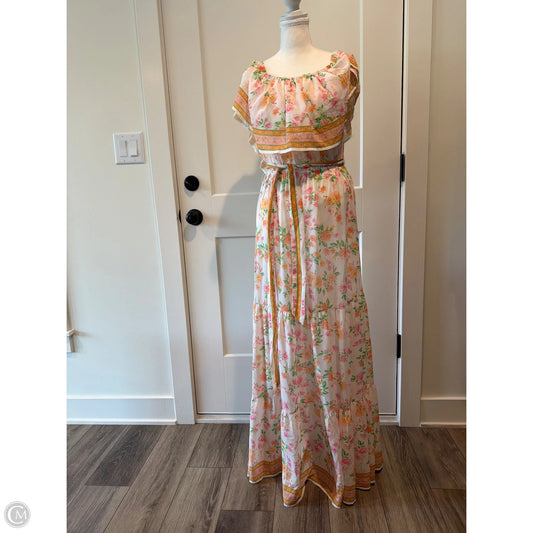 Dress Casual Maxi By Pink Lily In Cream, Size: Xl