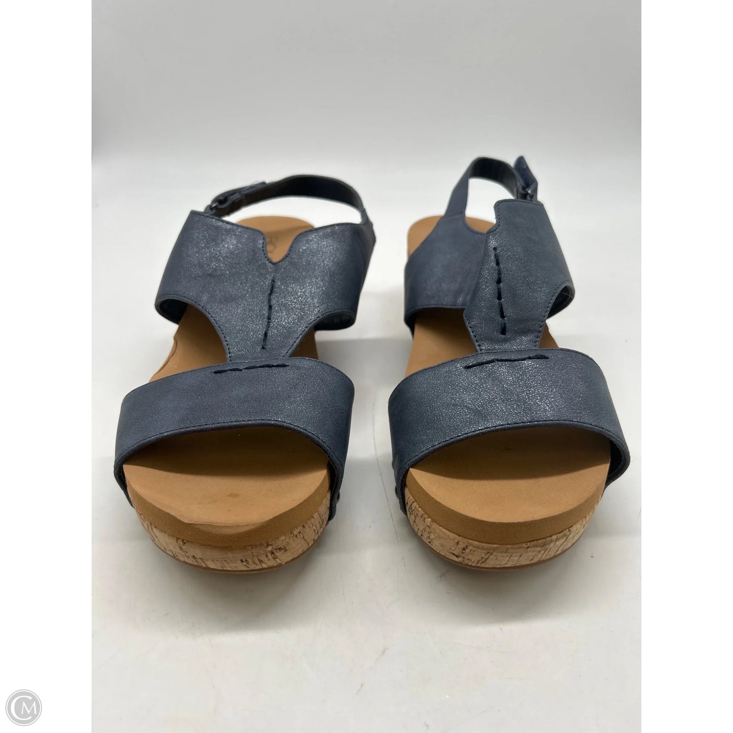 Sandals Heels Platform By Corkys In Blue, Size: 9
