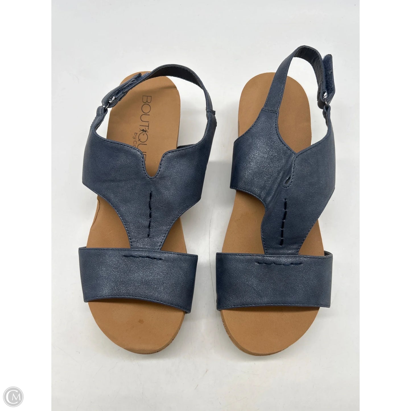 Sandals Heels Platform By Corkys In Blue, Size: 9