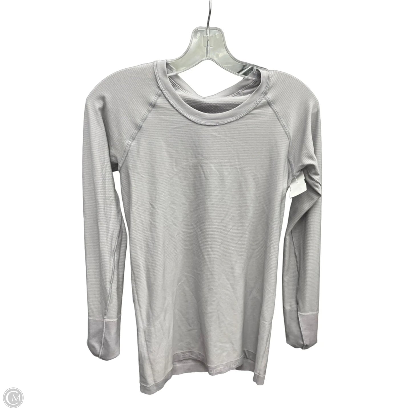 Athletic Top Long Sleeve Crewneck By Lululemon In Purple, Size: 6