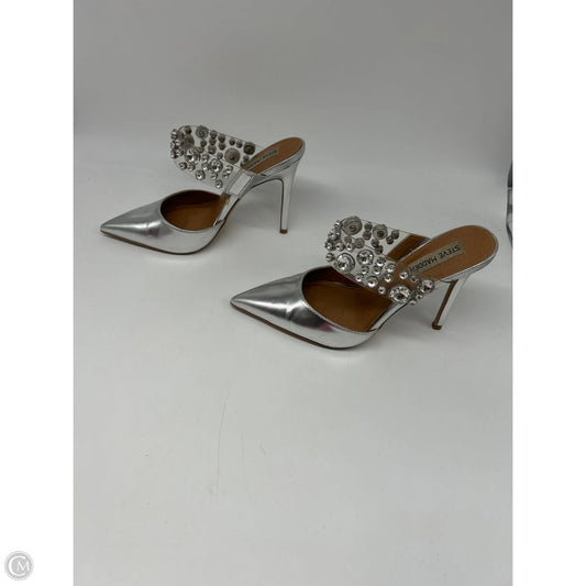 Shoes Heels Stiletto By Steve Madden In Silver, Size: 7.5