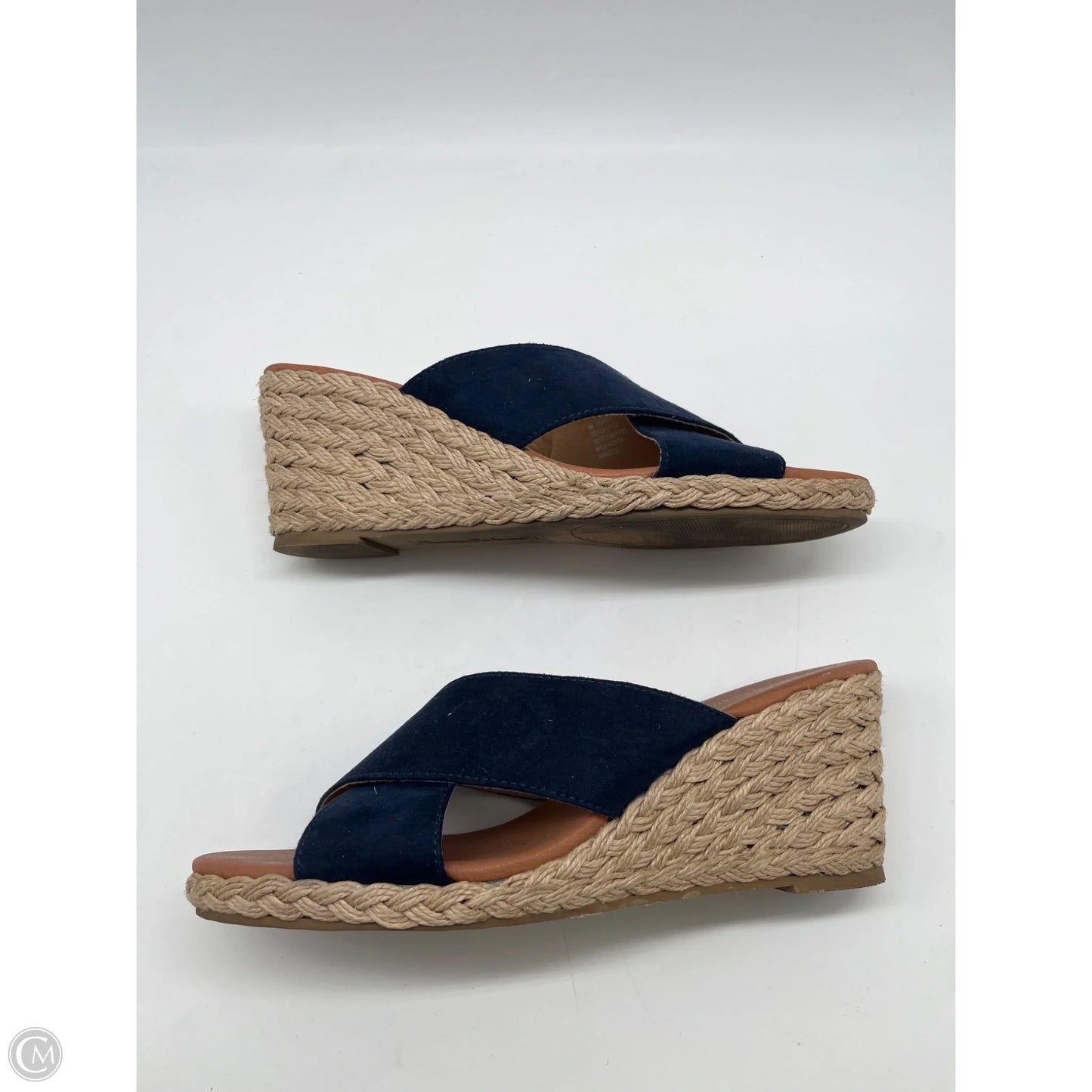 Sandals Heels Platform By Tommy Bahama In Navy, Size: 9
