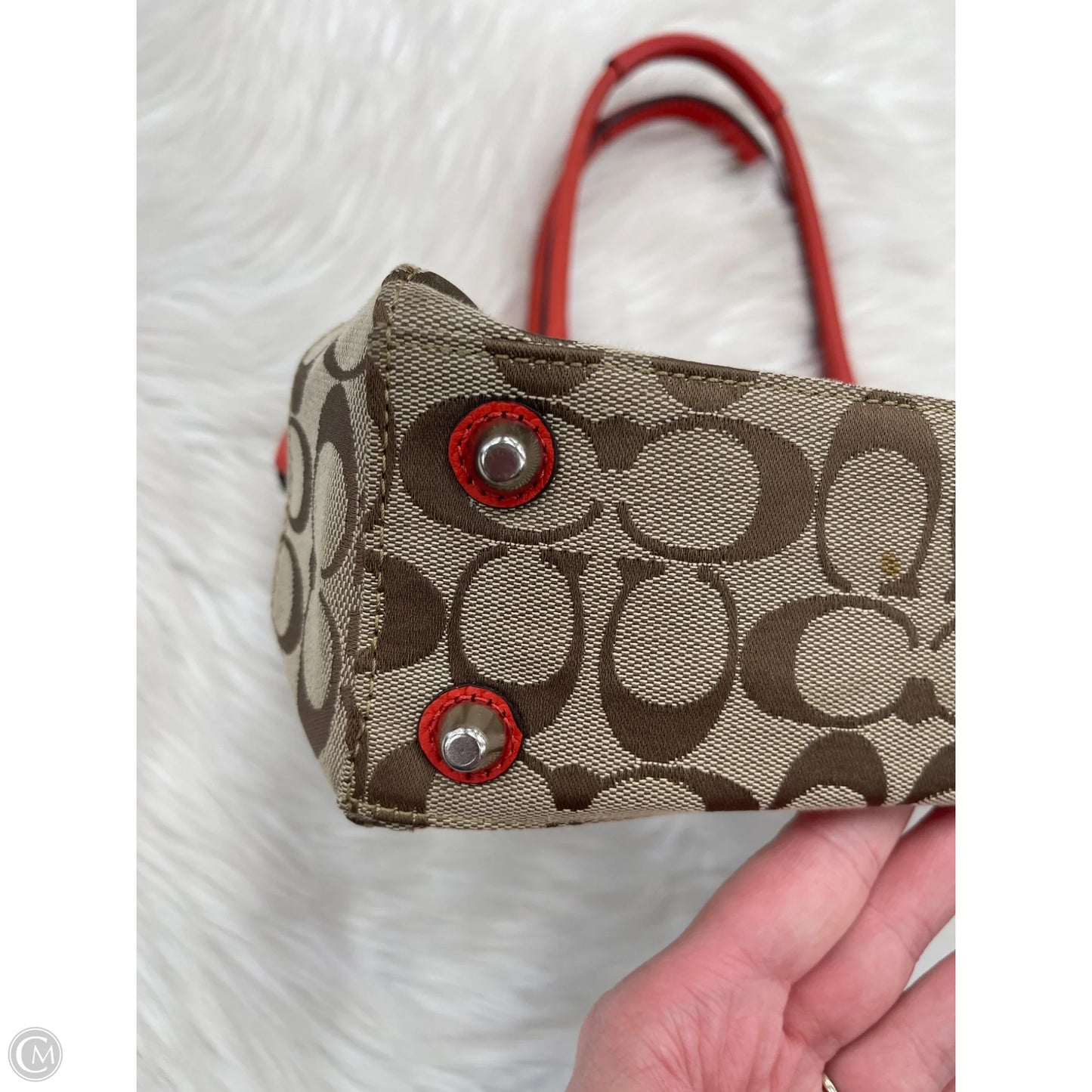 Handbag Designer By Coach, Size: Medium
