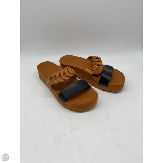 Sandals Flats By Reef In Brown, Size: 7