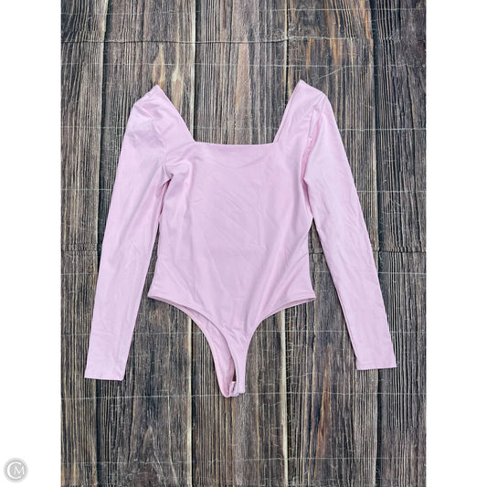 Bodysuit By Francesca's In Pink, Size: M