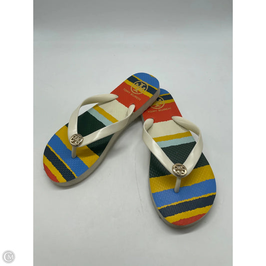 Sandals Designer By Tory Burch In Multi-colored, Size: 8