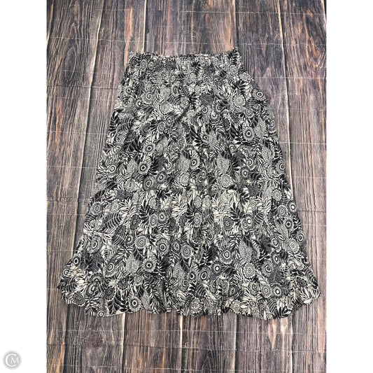 Skirt Maxi By Angie In Black & Tan, Size: 2x