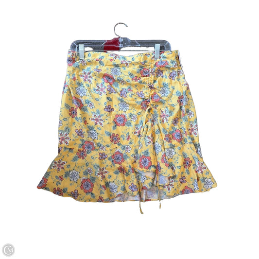 Skirt Mini & Short By Max Studio In Yellow, Size: Xl