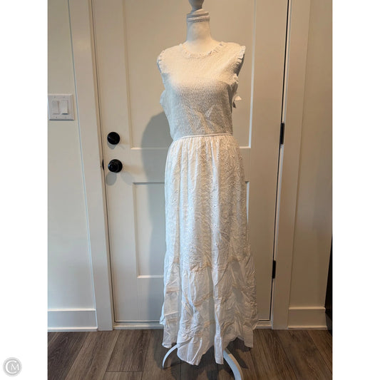 Dress Casual Maxi By Penelope Rose In White, Size: Xl