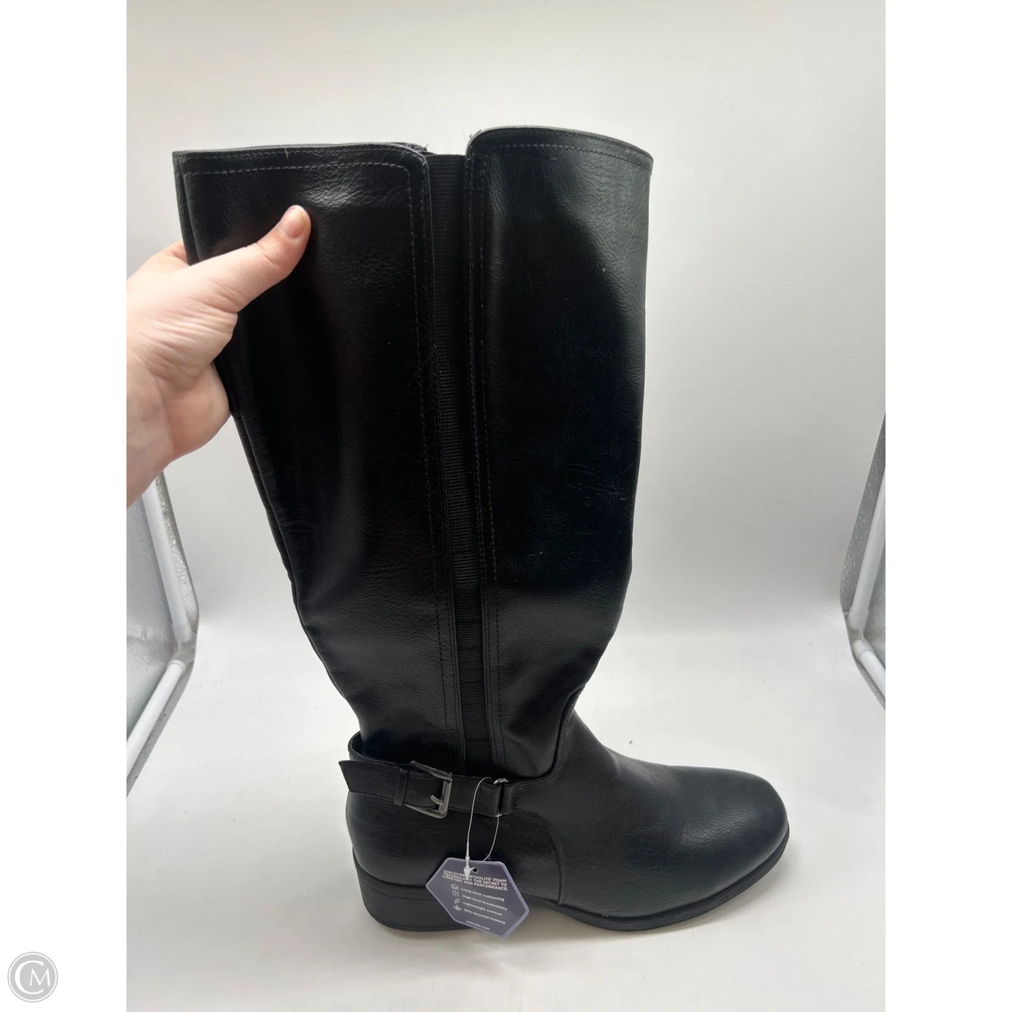 Boots Mid-calf Heels By Croft And Barrow In Black, Size: 11