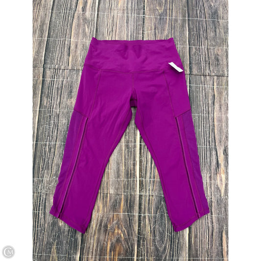 Athletic Capris By Lululemon In Purple, Size: 10