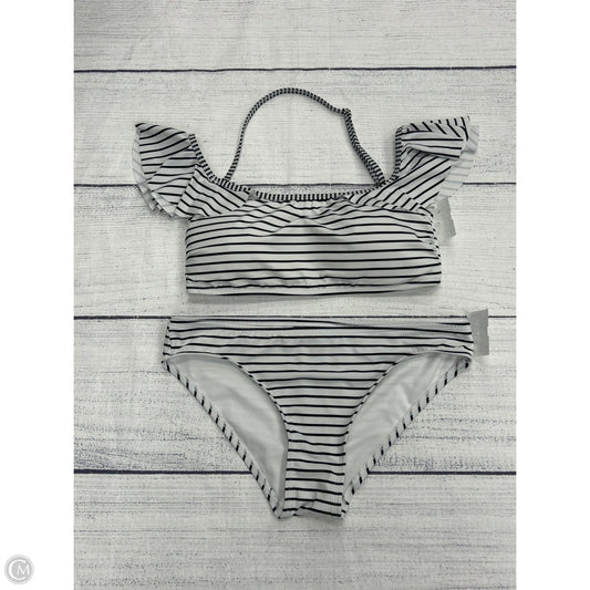 Swimsuit 2pc By Vince Camuto In Black & White, Size: L