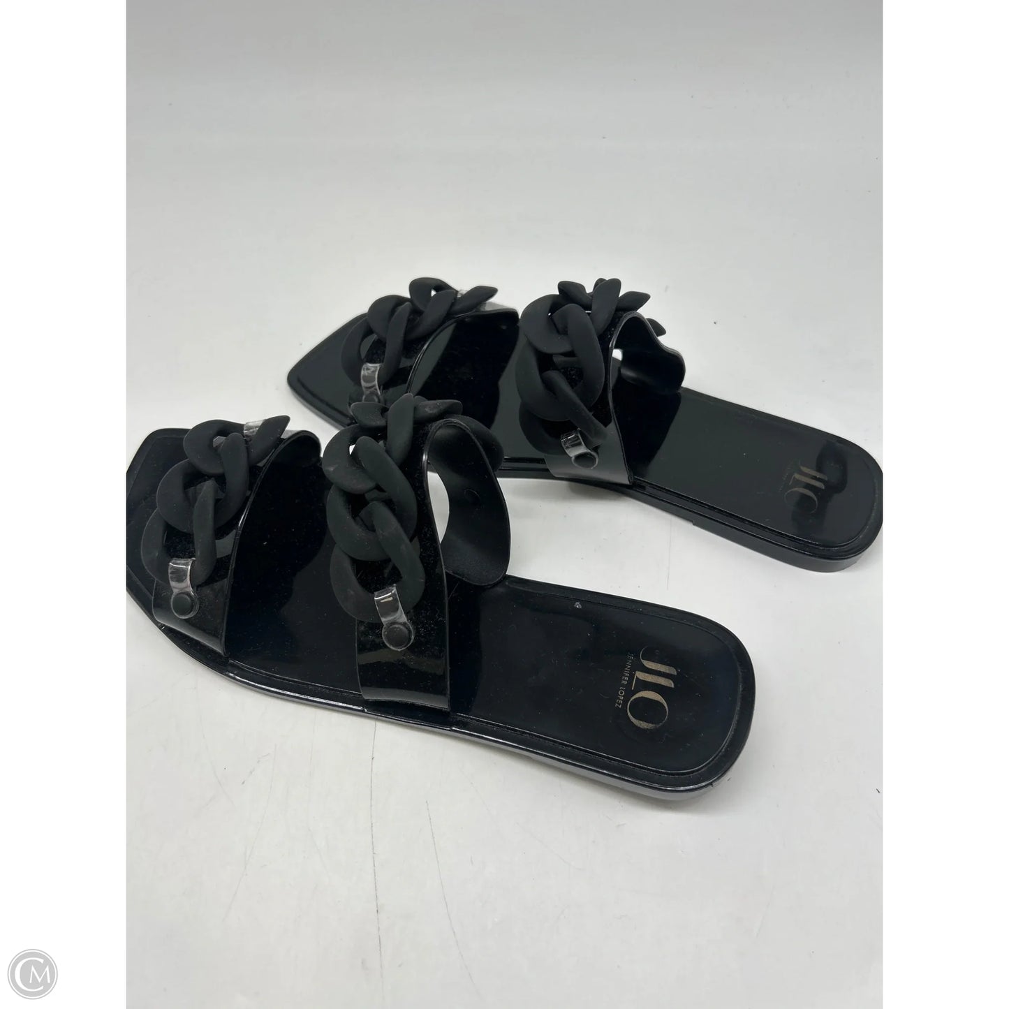 Sandals Flats By Jennifer Lopez In Black, Size: 8