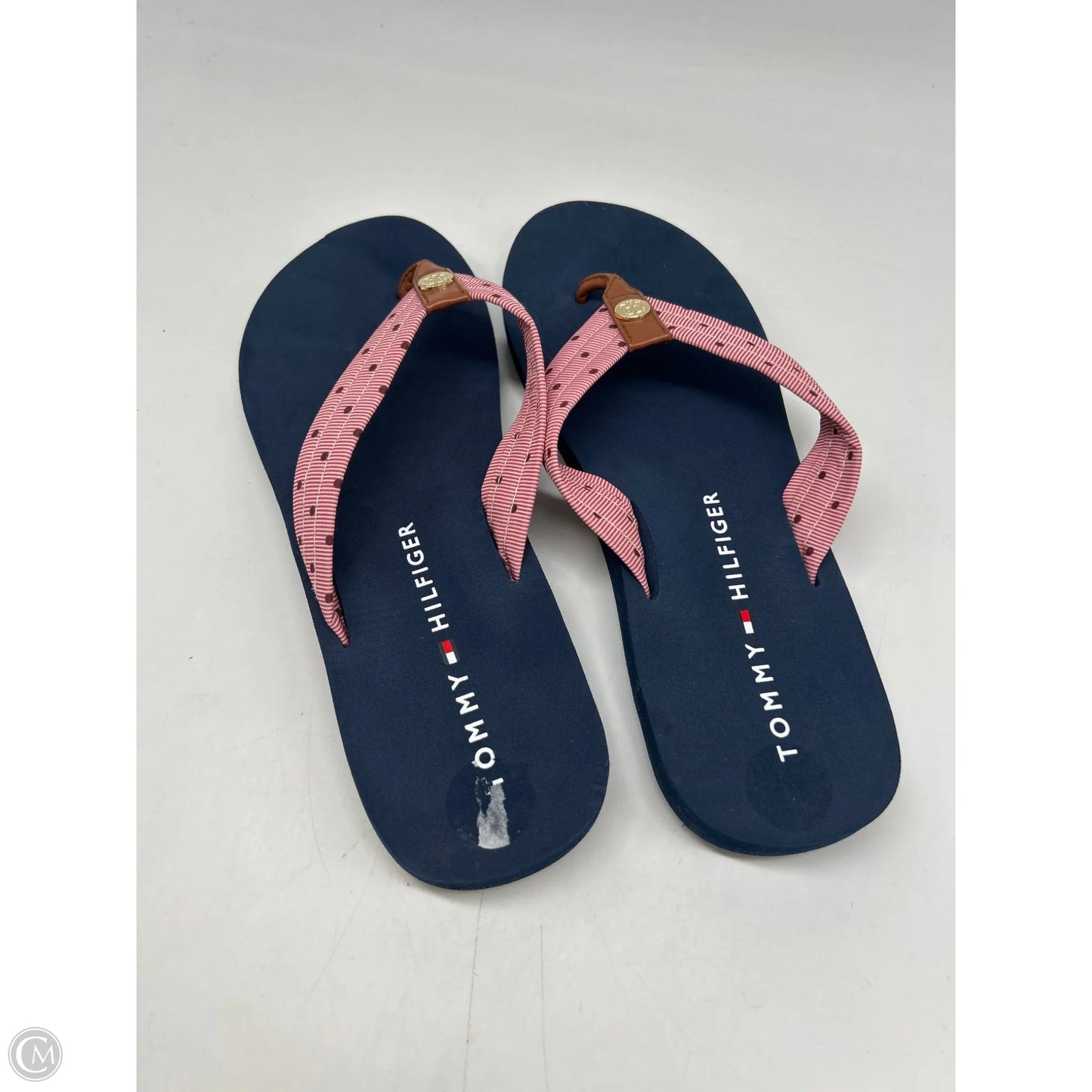Sandals Flats By Tommy Hilfiger In Blue & Red, Size: 9