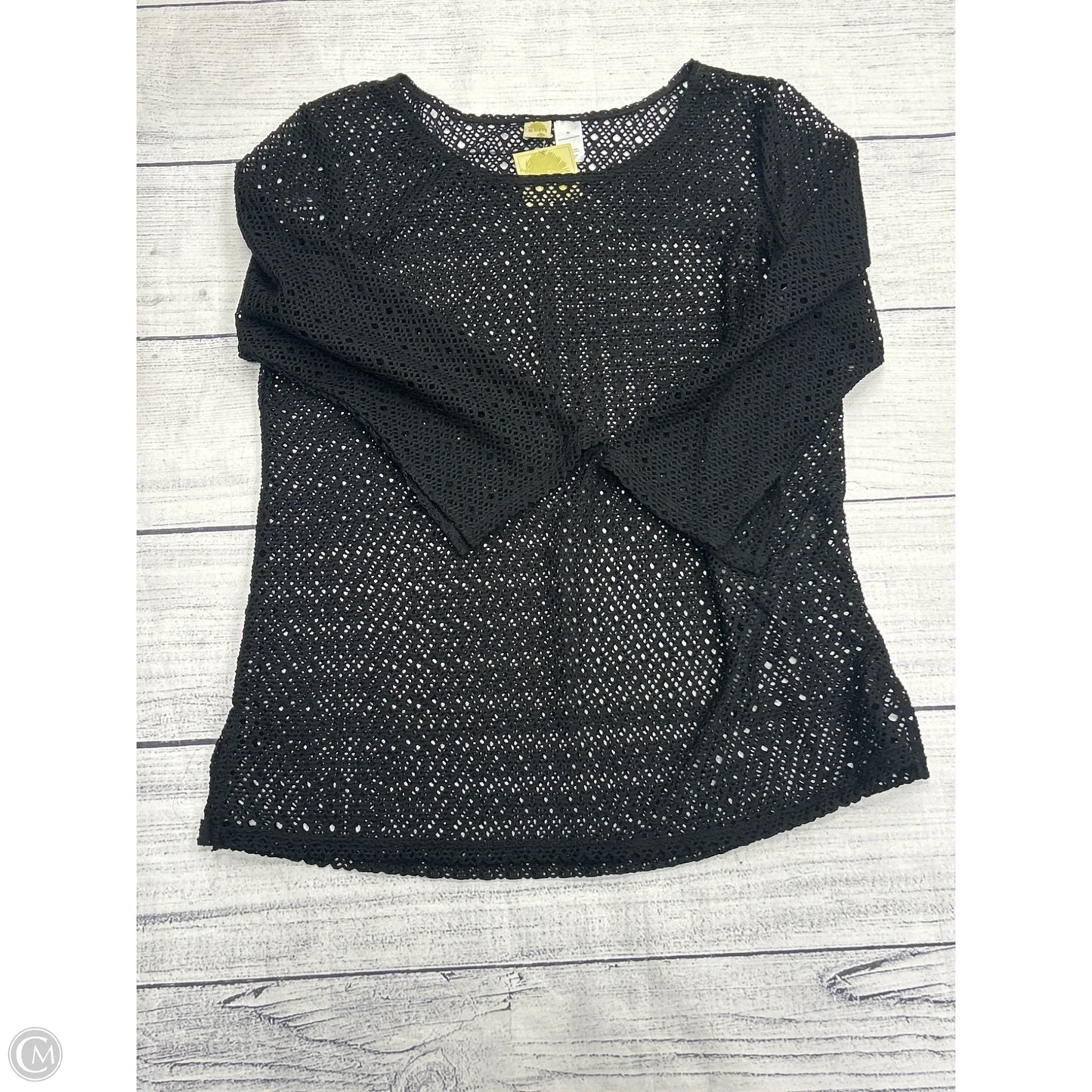 Swimwear Cover-up By Clothes Mentor In Black, Size: Xl