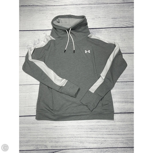 Sweatshirt Hoodie By Adidas In Grey, Size: M