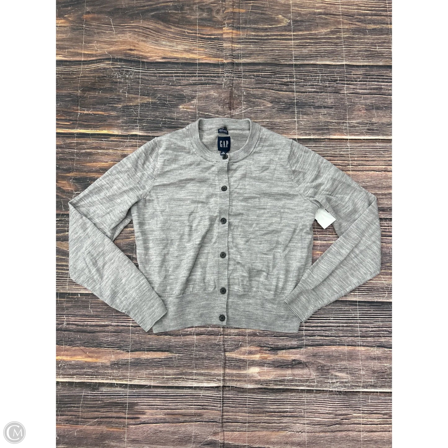 Cardigan By Gap In Grey, Size: M