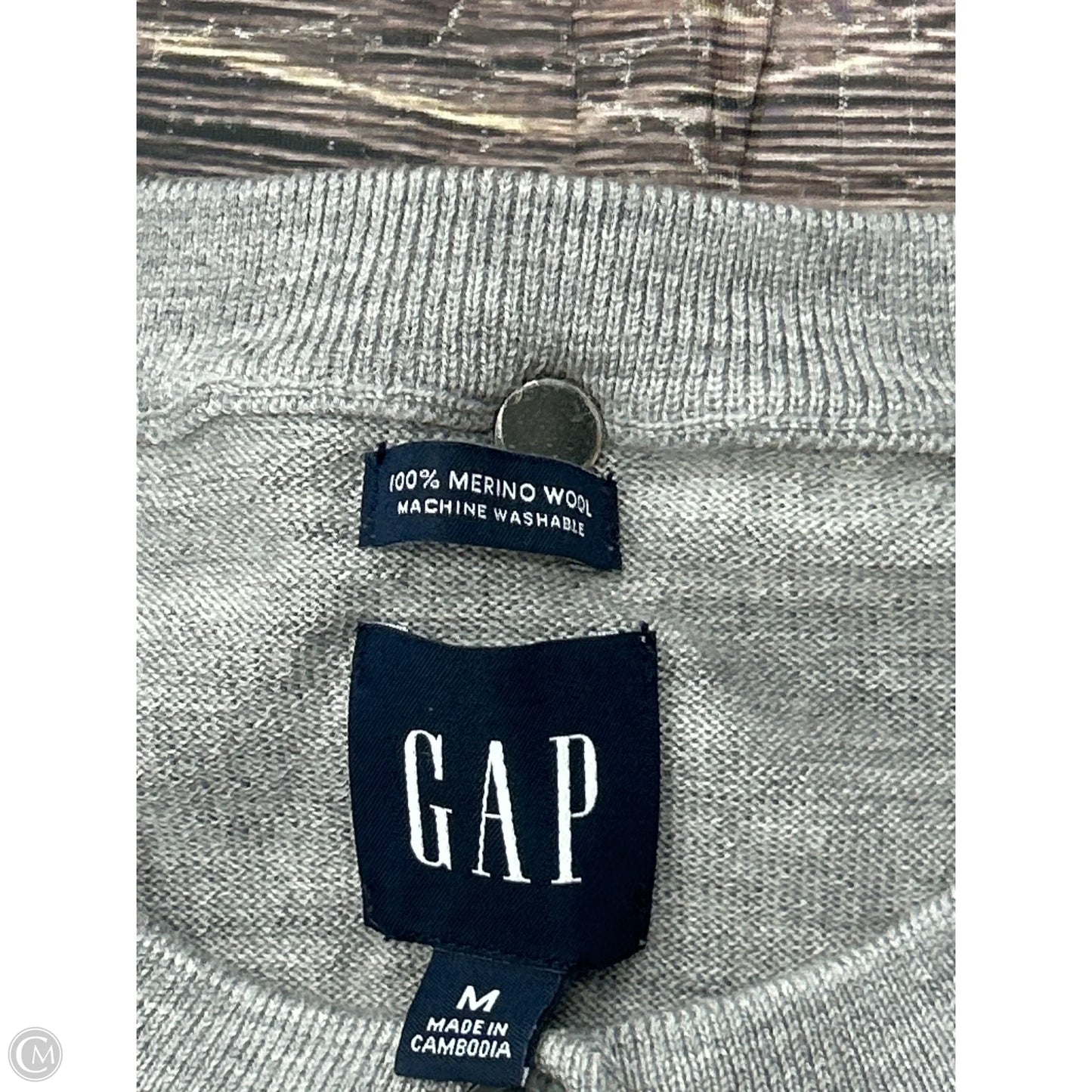 Cardigan By Gap In Grey, Size: M