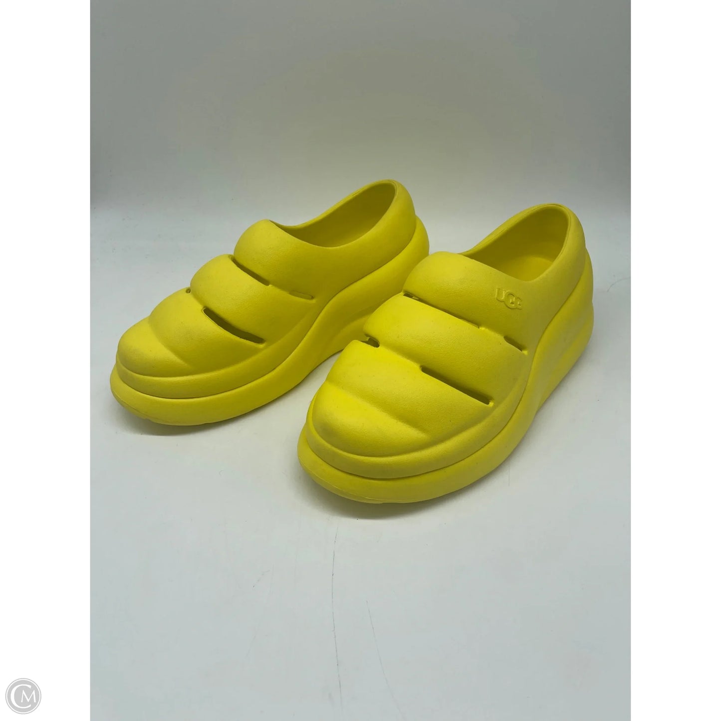 Sandals Designer By Ugg In Yellow, Size: 8