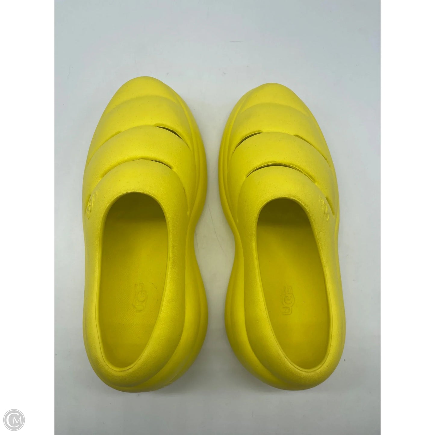 Sandals Designer By Ugg In Yellow, Size: 8